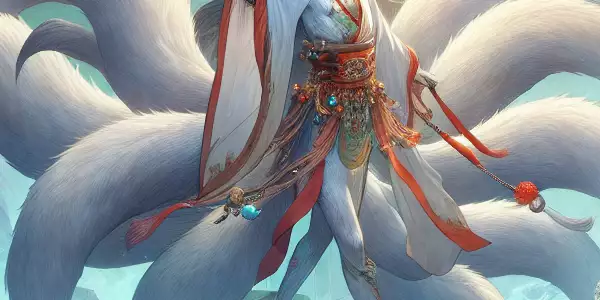 九尾狐传第四季，南智雅与反派玄真对决，混沌之狐形态。